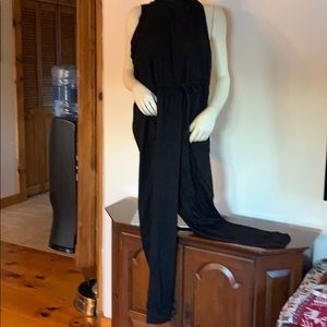 Black Sweatsuit Romper